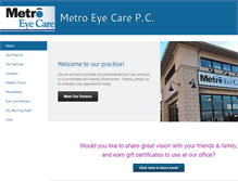 Tablet Screenshot of metroeyecare.org